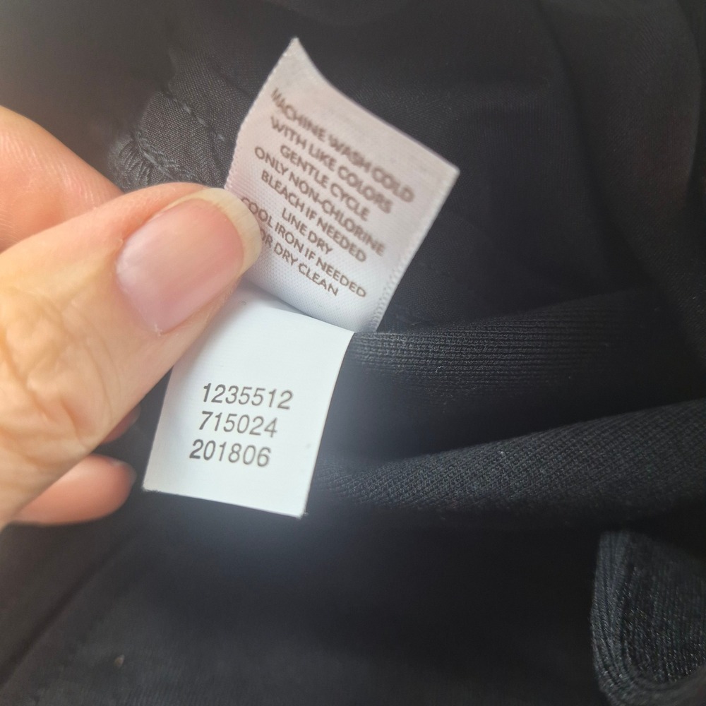 J Jill Black Stretch A-Line Midi Skirt Size 12 Career‎ Office Church New - Picture 7 of 16